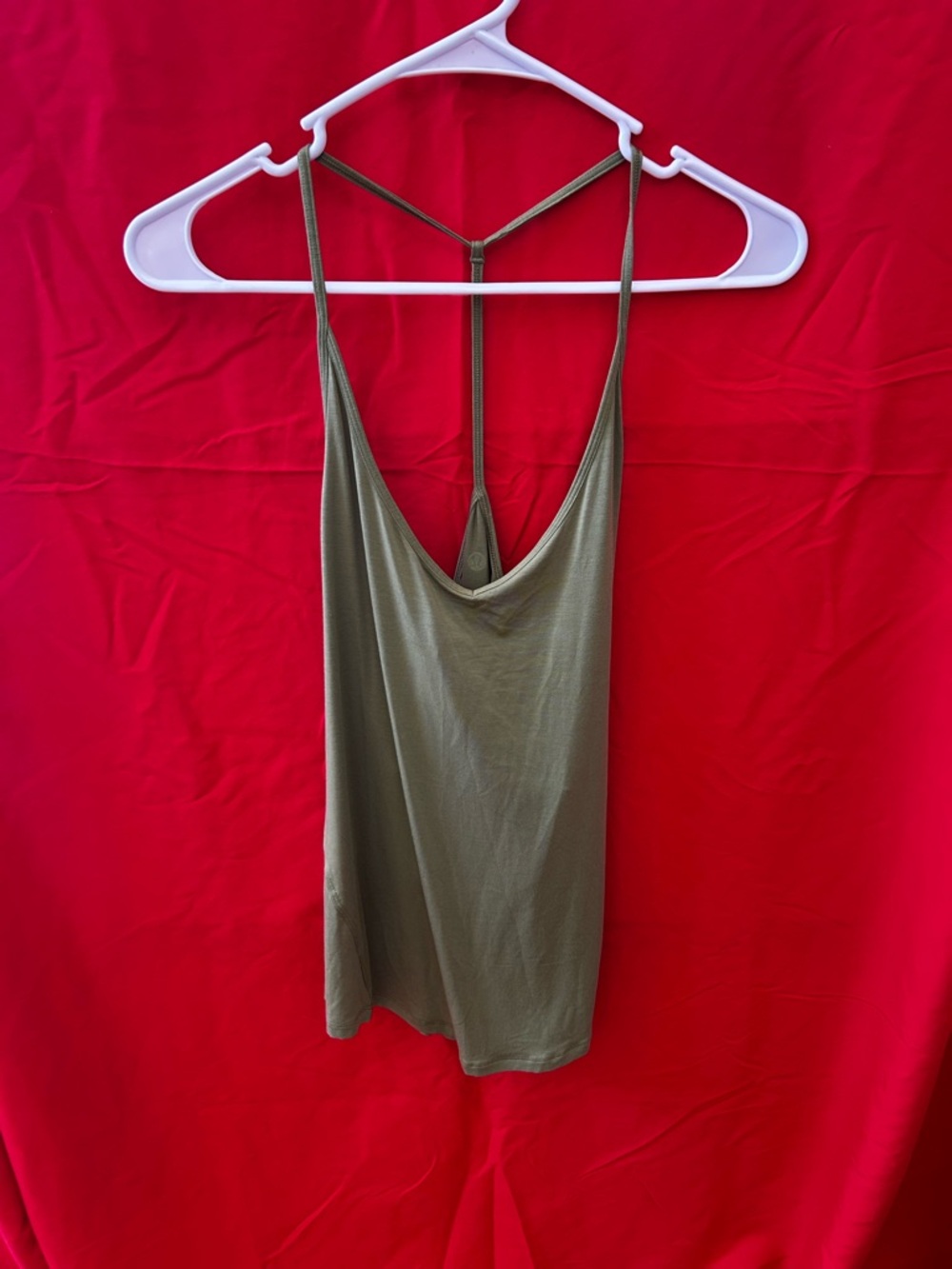 lululemon athletica Olive Green T-Back Camisole